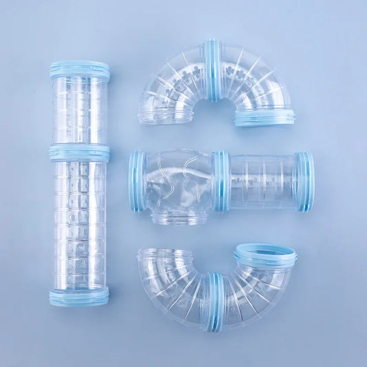 DIY Hamster Tunnel Maze – External Cage Tubes & U-Pipe Set