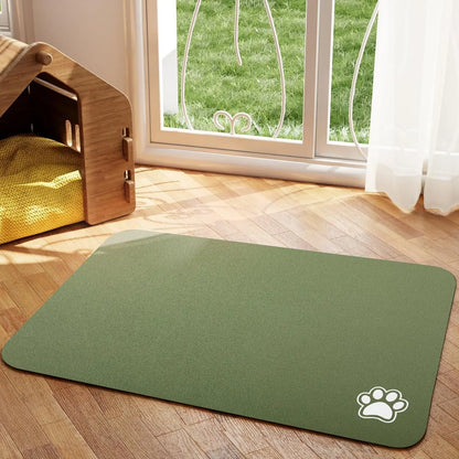 Absorbent Pet Feeding Mat – Quick-Dry Place mat for Food & Water | Easy-to-Clean Non-Slip Mat for Messy Eaters