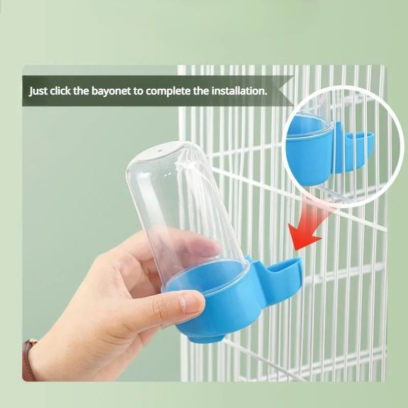 Bird Water Dispenser - Hanging Automatic Feeder for Parrots & Small Birds