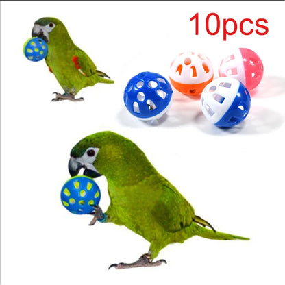 10Pcs Bird Bell Balls – Colourful Rolling Toys
