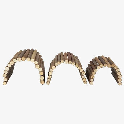 Willow Branch Chew Toy - Natural Climbing Ladder & Bridge for Small Pets - The Best For Pets