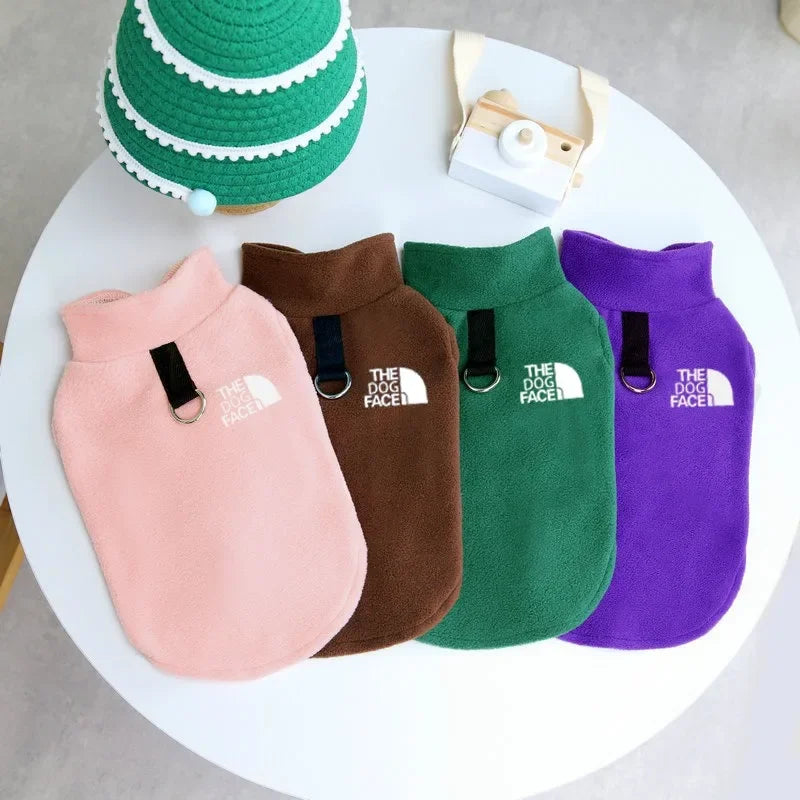 Dog Fleece Sweater Vest - Warm Autumn Winter Sweater for Small Dogs