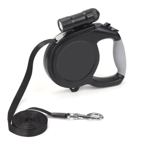 8m Retractable Dog Leash with Flashlight – Strong, Lockable Lead for Large Dogs up to 50kg