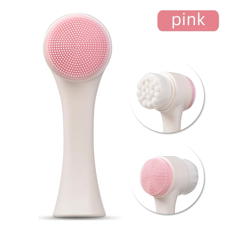 Silicone Pet Paw Cleaner & Massage Brush - Dual-Sided Grooming Tool for Dogs & Cats