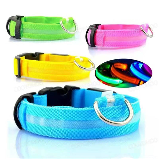 LED Dog Collar – USB Rechargeable Glow Collar with 3 Light Modes for Night Safety - The Best For Pets