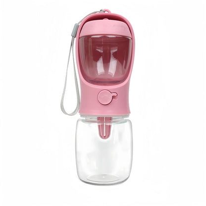 Portable Pet Food & Water Bottle – Food Grade Travel Cup with Food Dispenser for Dogs & Cats