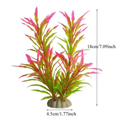 Artificial Aquarium Decoration Plant Plastic Water Grass