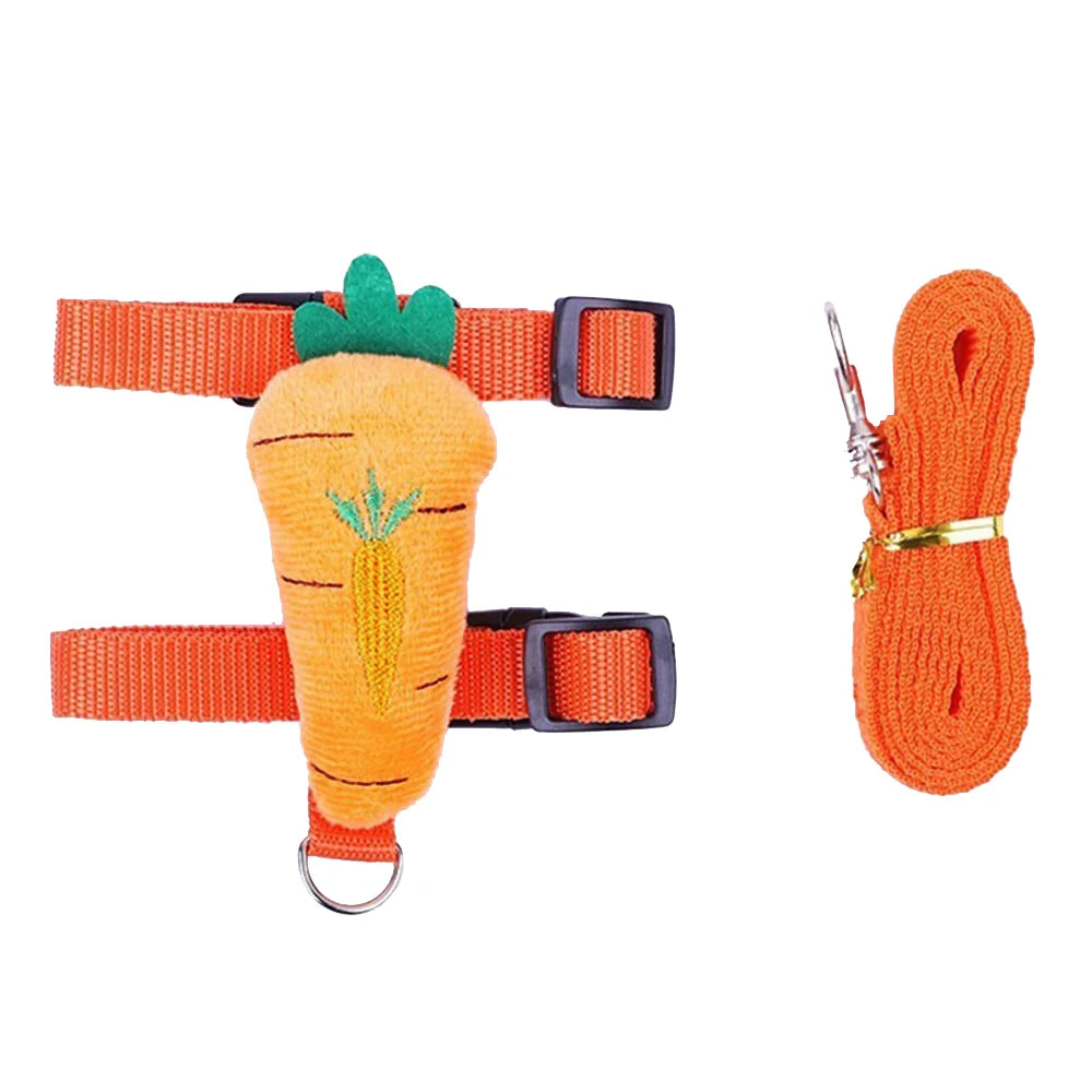 Small Pet Harness & Leash Set - Adjustable for Rabbits, Cats, Ferrets & Guinea Pigs