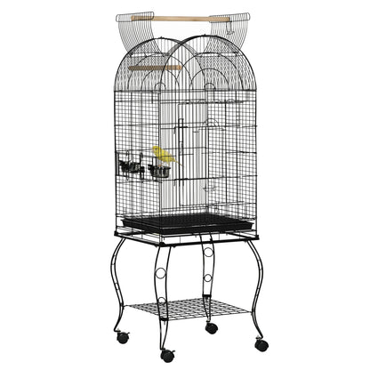 Large Bird Cage 1.53m - Parrot Cage with Stand, Wheels & Perches - The Best For Pets