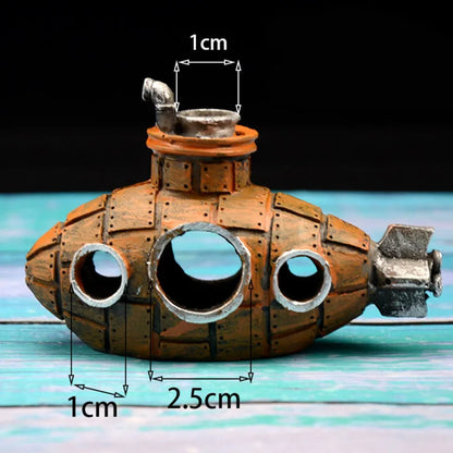 Resin Submarine Cave – Fish & Shrimp Shelter Aquarium Decoration