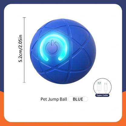 Smart Interactive Pet Toy Ball – USB Automatic Bouncing for Dogs & Cats