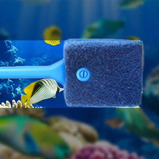 Double-Sided Algae Brush – Aquarium Glass & Acrylic Cleaner Tool