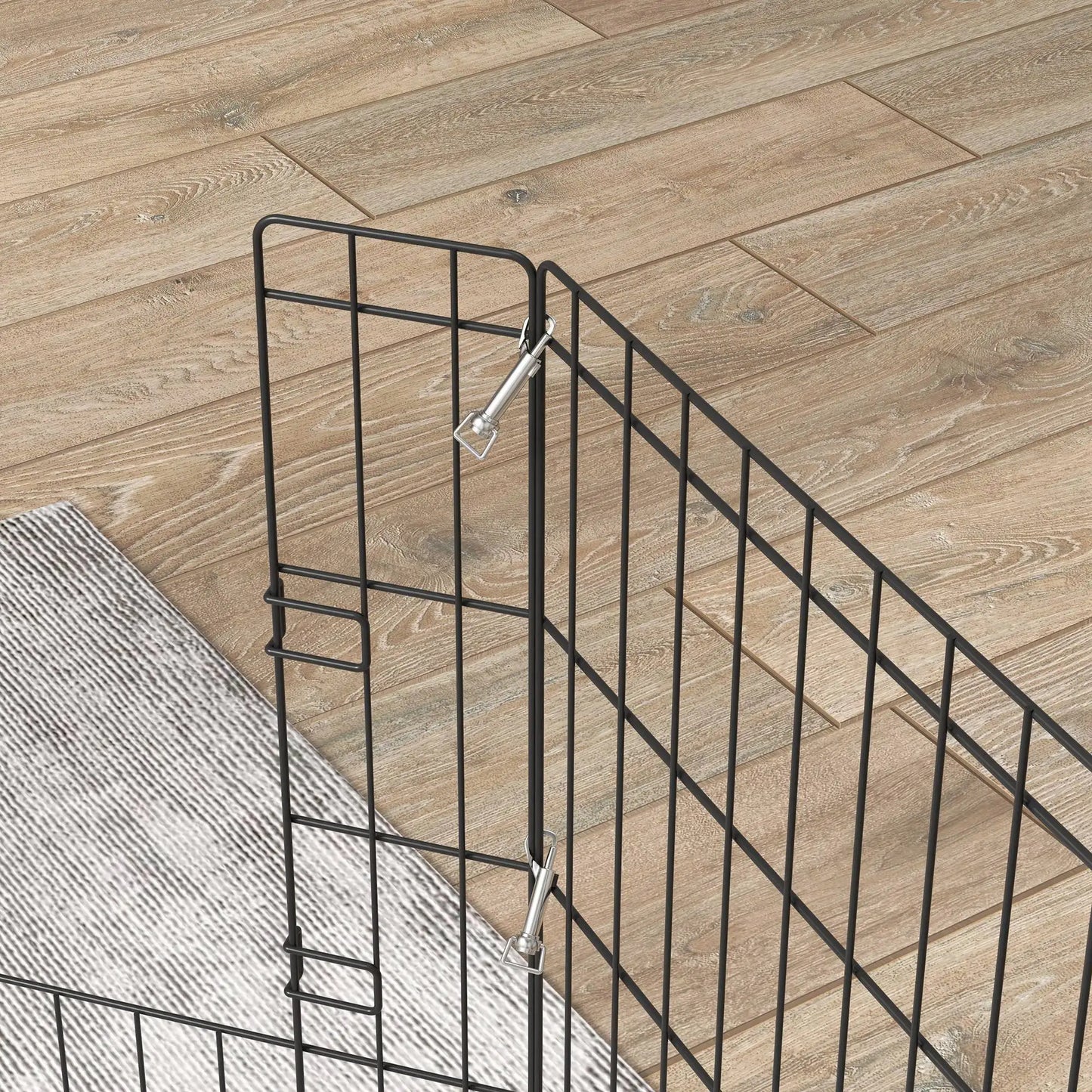 Secure Playpen 24" - Eight - Panel Metal Fence For Dogs & Small Pets - The Best For Pets