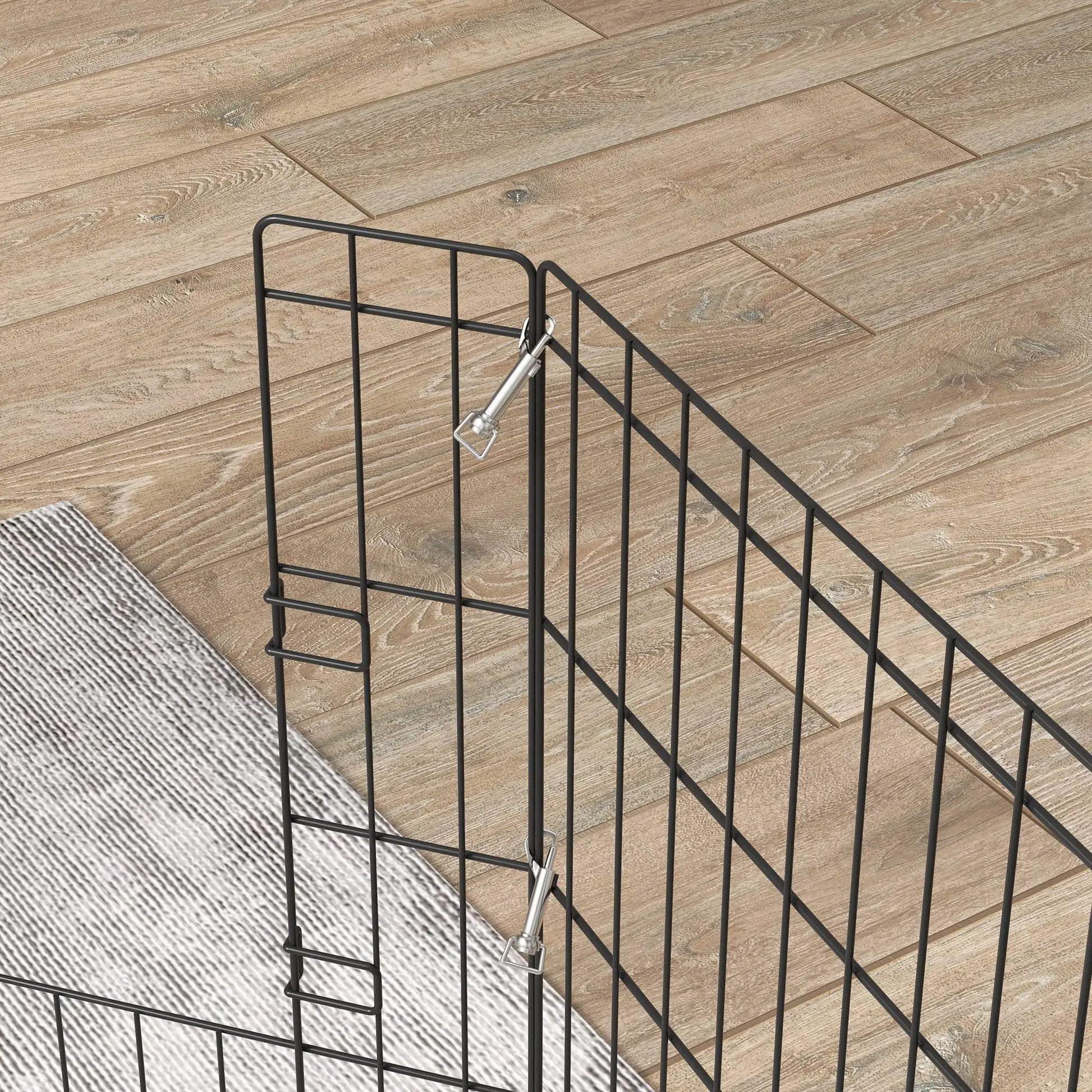 Secure Playpen 24" - Eight - Panel Metal Fence For Dogs & Small Pets - The Best For Pets