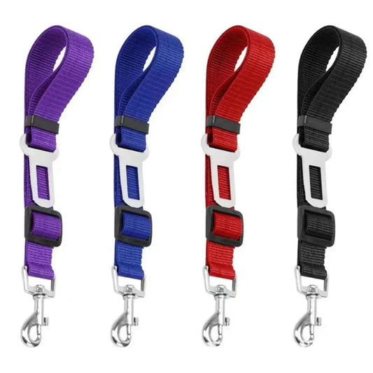 Pet Car Seat Belt - Adjustable Safety Harness for Dogs & Cats