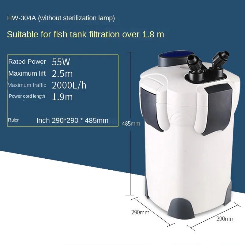 SunSun External Canister Filter System – Multi - Stage Aquarium Filtration for 100–500L Tanks (Multiple Sizes Available) - The Best For Pets