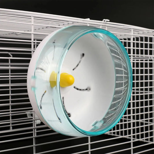 Silent Hamster Running Wheel – Transparent Jogging Disc for Small Pets