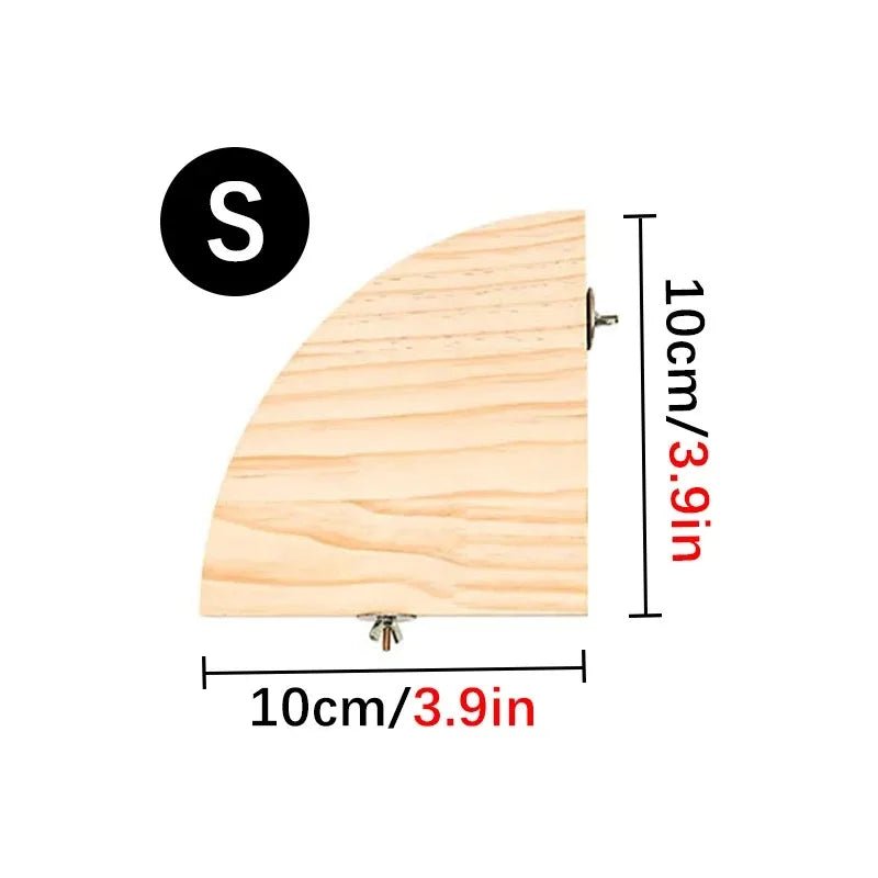 Wooden Bird Perch Stand - Natural Platform for Parrots, Parakeets - The Best For Pets