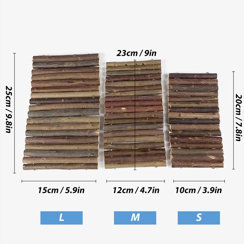 Willow Branch Chew Toy - Natural Climbing Ladder & Bridge for Small Pets - The Best For Pets