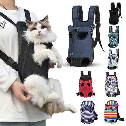 Cat Travel Backpack Sack – Breathable, Portable Pet Carrier for Both Shoulders