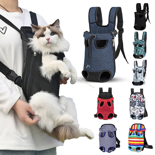 Cat Travel Backpack Sack – Breathable, Portable Pet Carrier for Both Shoulders