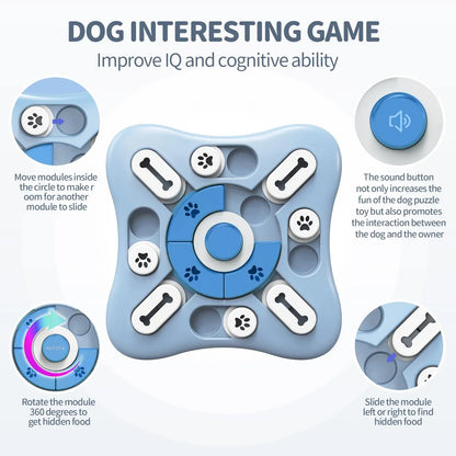 Slow Feeder Dog Toy – Interactive Food Dispenser for Cats & Dogs, Non-Slip Toy