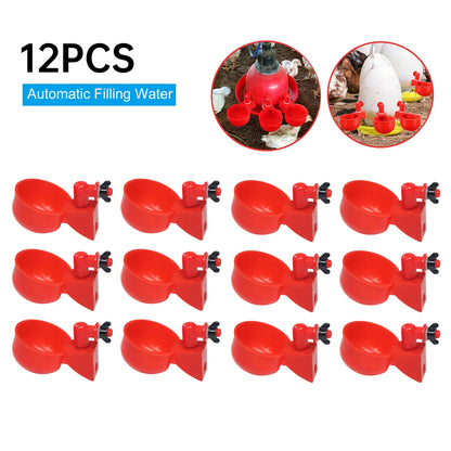 Automatic Chicken Drinking Cups Poultry Waterer for Hens Ducks and Quail