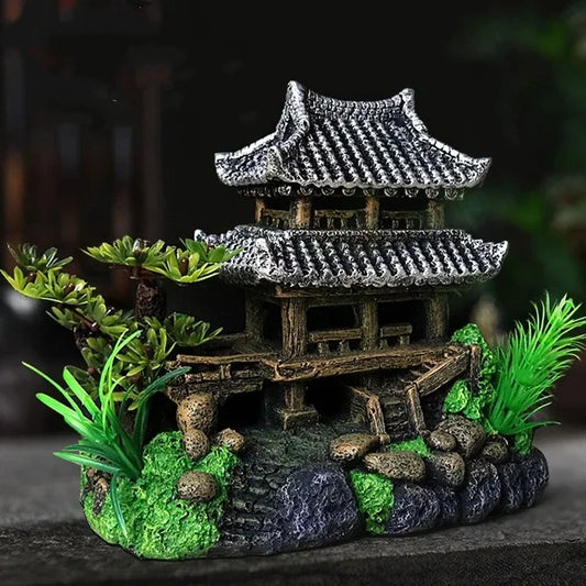 Resin House Ornament – Decoration for Aquarium Landscape