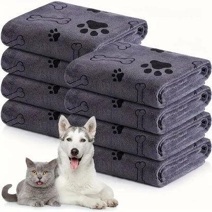 Microfiber Dog Towel – Quick-Drying, Absorbent Pet Bath & Cleaning Cloth