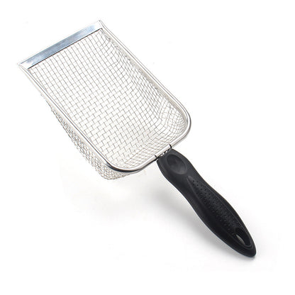 Pet Cat Waste Shovel Long Handle Stainless Steel Metal Shovel Litter Filter Garbage Sand Scoop Pet Cleaning Tool Cat Supplies