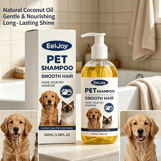Natural Coconut Oil Pet Shampoo – Gentle Cleansing & Coat Care for Dogs & Cats