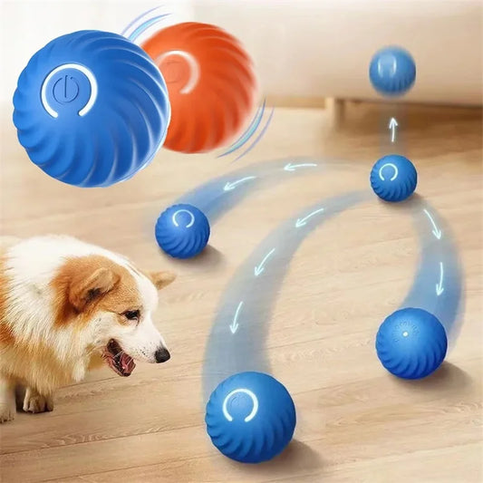 Smart Interactive Pet Toy Ball – USB Automatic Bouncing for Dogs & Cats