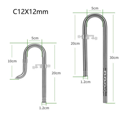 Aquarium Filter Stainless Steel External Filter Accessories Inlet and Outlet Water Remove Oil Film Lily Tube Aquarium filter