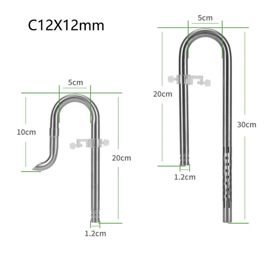 Aquarium Filter Stainless Steel External Filter Accessories Inlet and Outlet Water Remove Oil Film Lily Tube Aquarium filter