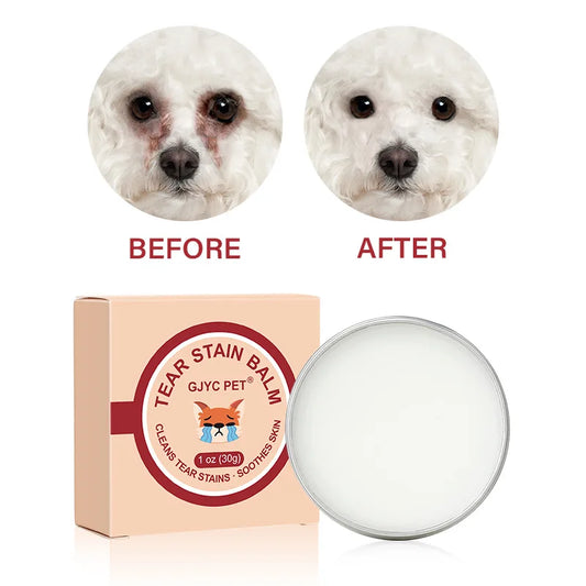 Natural Tear Stain Remover Balm – Gentle Eye Care for Dogs & Cats