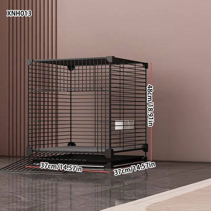 Large Parrot Cage - Metal Horizontal Wire Cage for Parrots & Medium Birds