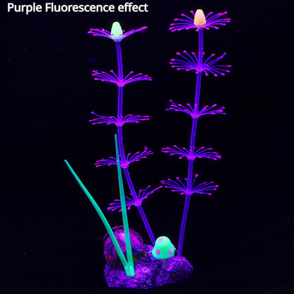 Fluorescent Silicone Aquatic Plants