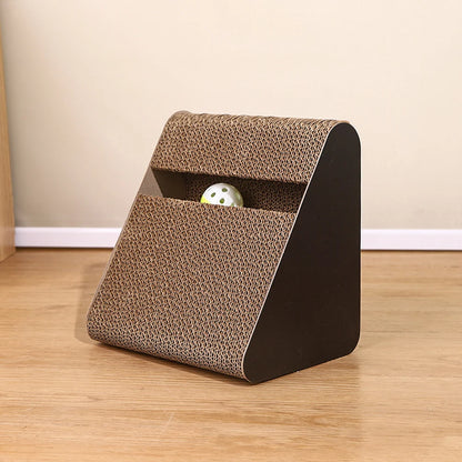 2-in-1 Cat Scratcher Toy with Spinning Balls for Stress Relief