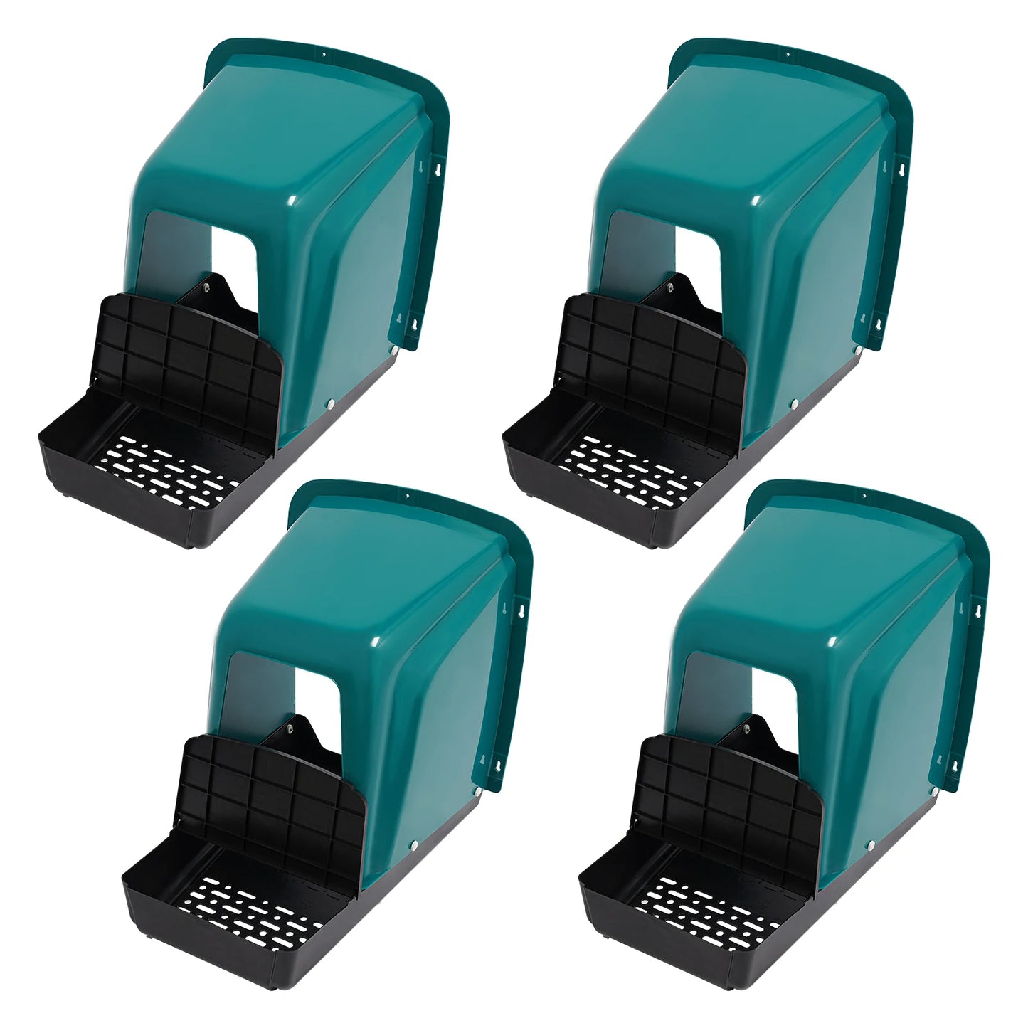 Plastic Chicken Nesting Boxes Set of 4 for Laying Hens