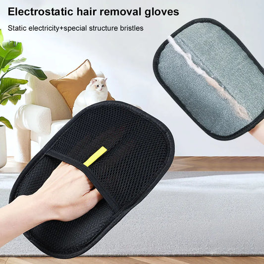 Pet Hair Remover Glove – Grooming Tool for Dogs, Cats & Rabbits