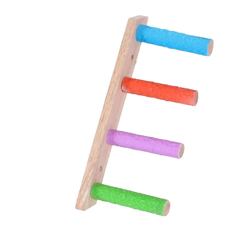 Wooden Bird Climbing Ladder - Interactive Exercise Toy for Parrots - The Best For Pets