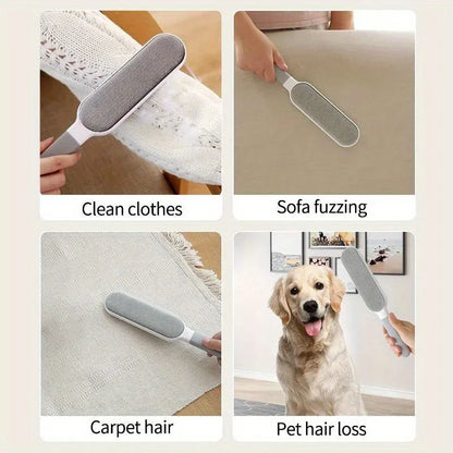 Reusable Lint Brush – Double-Sided Hair Remover for Clothes, Furniture & Bedding