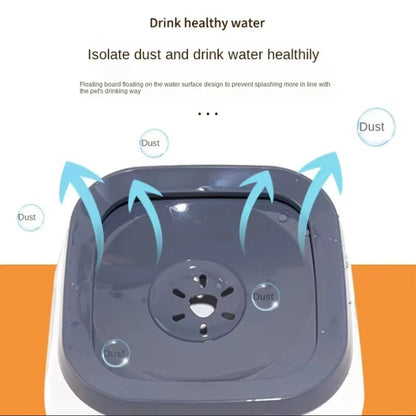 Floating Dog Water Bowl - No-Splash Anti-Spill Drinking Bowl for Dogs & Cats