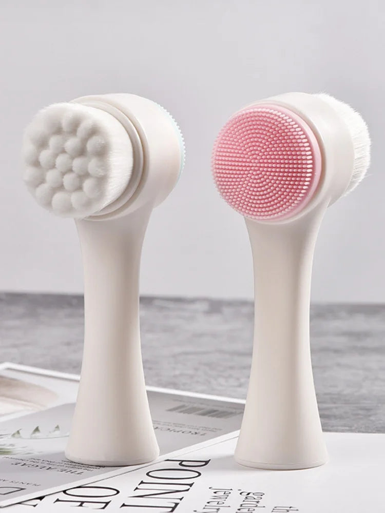 Silicone Pet Paw Cleaner & Massage Brush - Dual-Sided Grooming Tool for Dogs & Cats