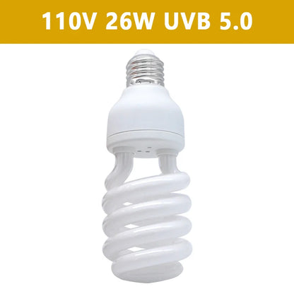 UVB Reptile Lamp Bulbs – 13W/26W Basking Light for Turtles, Lizards & Snakes