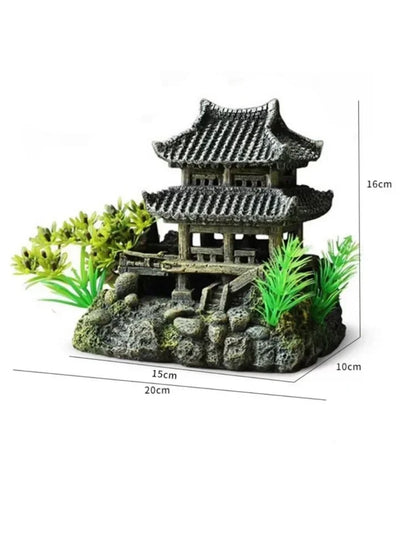 Resin House Ornament – Decoration for Aquarium Landscape
