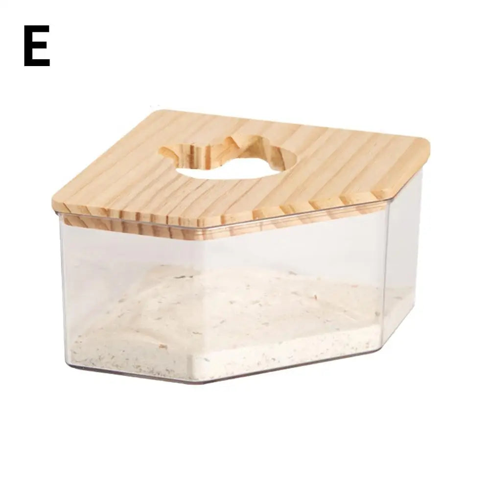 Acrylic Hamster Sand Bath Box – Transparent Dual-Purpose Bath & Toilet