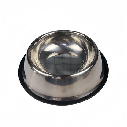 Stainless Steel Dog Bowl - Durable Metal Pet Feeder for Dogs & Cats