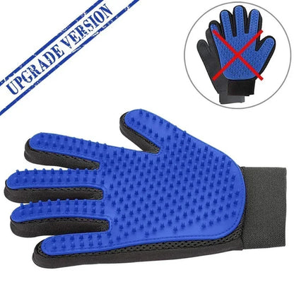 Silicone Pet Grooming Glove – Hair Remover & Bath Brush for Dogs & Cats