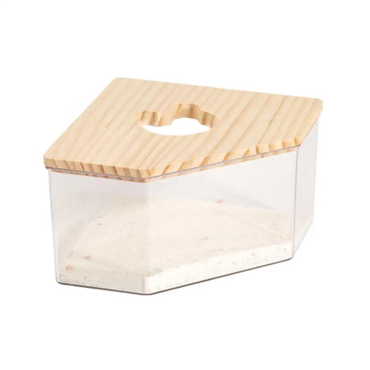 Acrylic Hamster Sand Bath Box – Transparent Dual-Purpose Bath & Toilet
